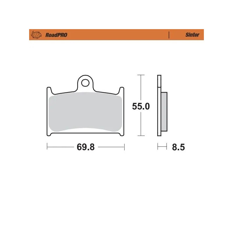 RoadPRO Sinder Brake Pad Front