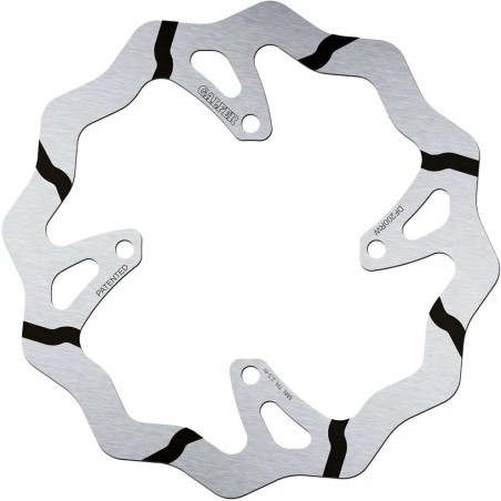 BRAKE ROTOR FIXED WAVE GROOVED OVERSIZE