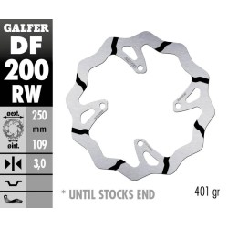 BRAKE ROTOR FIXED WAVE GROOVED OVERSIZE