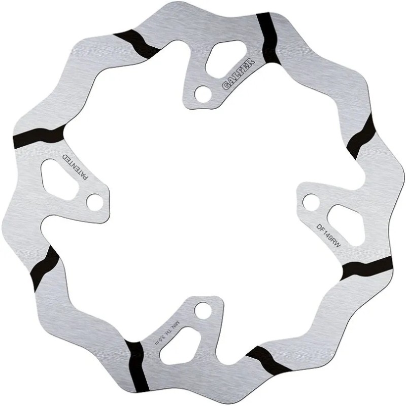 BRAKE ROTOR FIXED WAVE GROOVED OVERSIZE