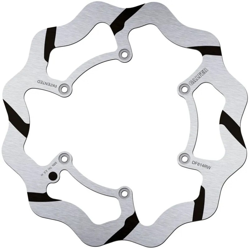 BRAKE ROTOR FIXED WAVE GROOVED OVERSIZE