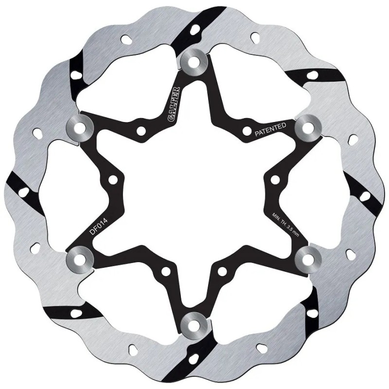 BRAKE ROTOR FLOATING WAVE GROOVED