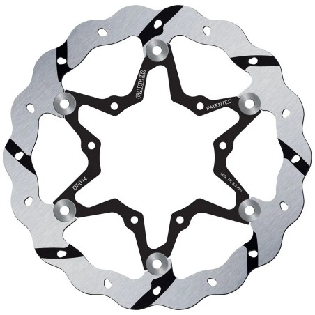 BRAKE ROTOR FLOATING WAVE GROOVED