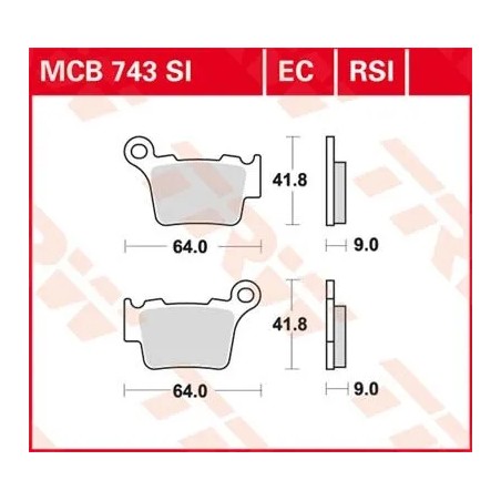 EC Series Ceramic Brake Pads