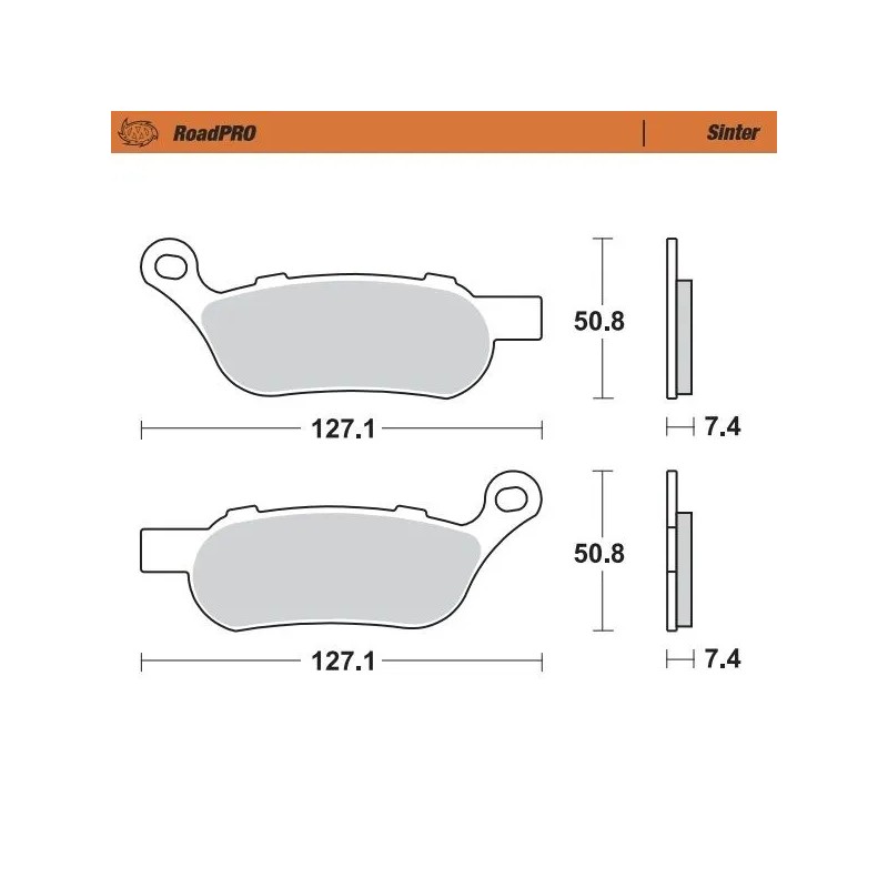 RoadPRO Sinder Brake Pad Rear