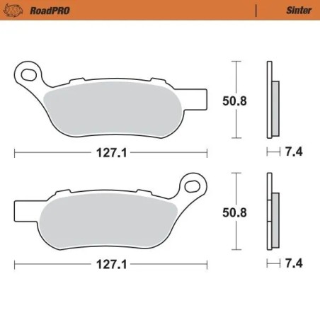 RoadPRO Sinder Brake Pad Rear