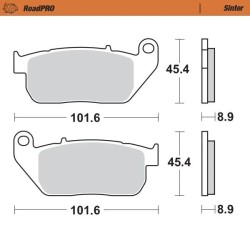RoadPRO Sinder Brake Pad Front