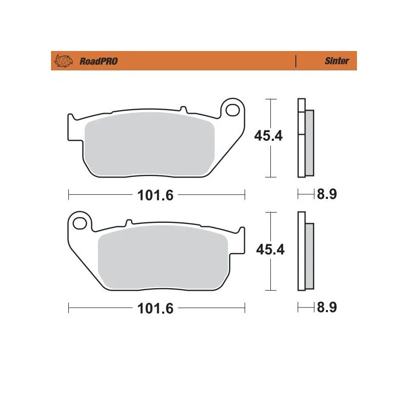 RoadPRO Sinder Brake Pad Front