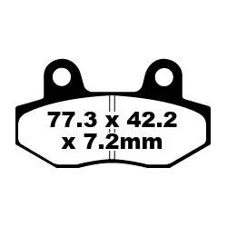 SFA Series Organic Scooter Brake Pads