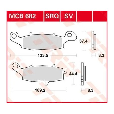 Plaquettes de Frein Frittées Série SV