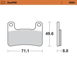 RoadPRO Sinder Brake Pad Front