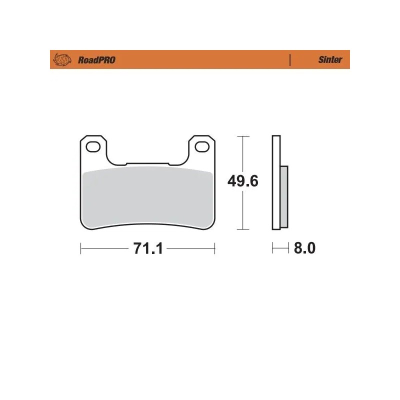 RoadPRO Sinder Brake Pad Front
