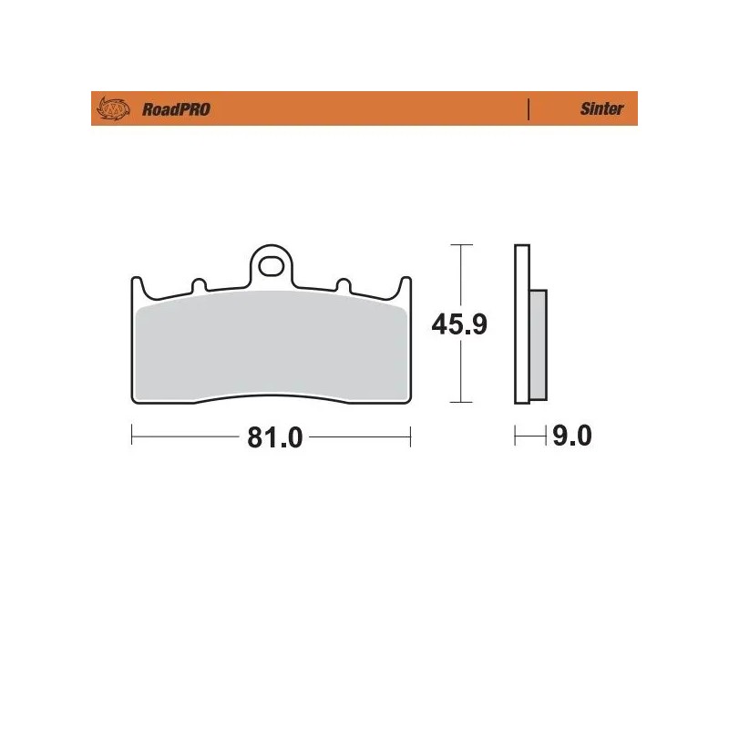 RoadPRO Sinder Brake Pad Front