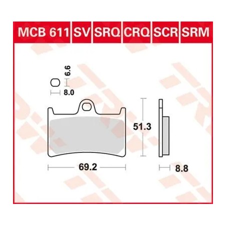 CRQ Series Carbon Race Brake Pads