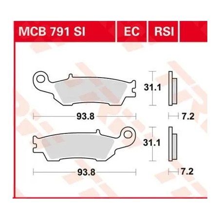 SI Series Sindered Off-Road Brake Pads