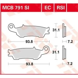 Plaquettes de frein racing tout-terrain frittées RSI Series