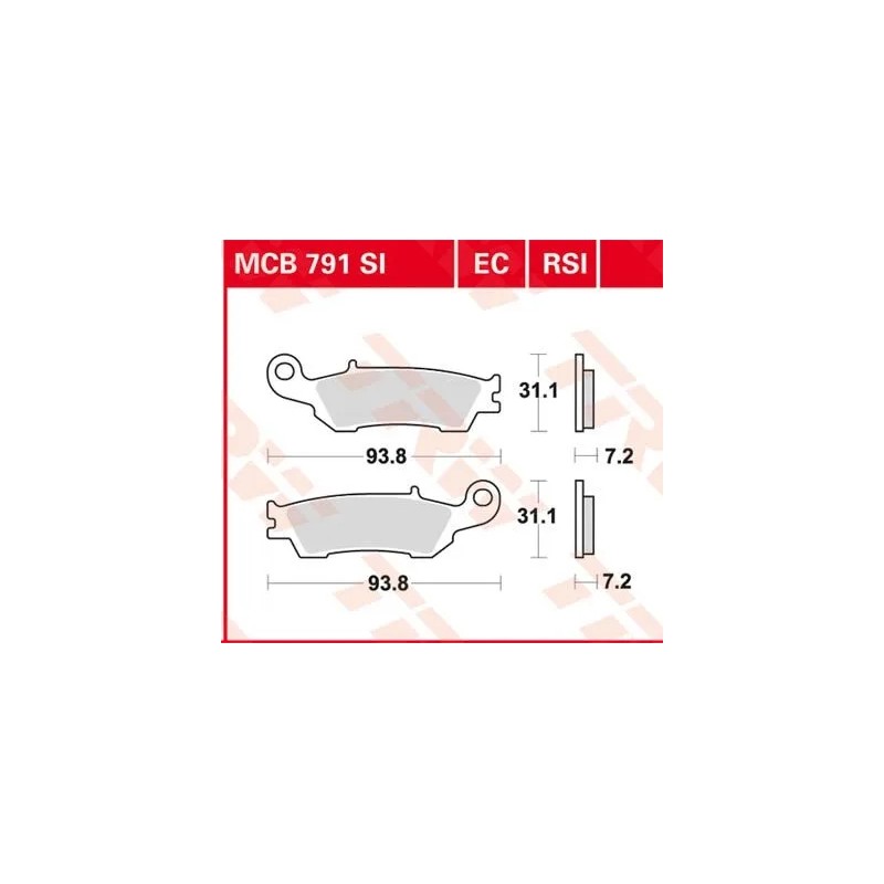 RSI Series Sindered Off-Road Race Brake Pads