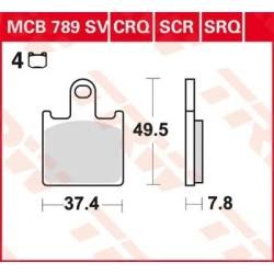 SCR Series Sindered Race Brake Pads