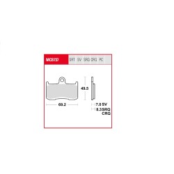 TRQ Brake Pad Sintered Race