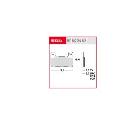 TRQ Brake Pad Sintered Race