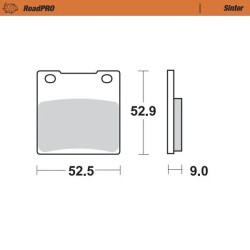 RoadPRO Sinder Brake Pad Rear