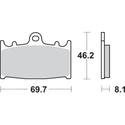 HS Street Excel Sintered Front Brake Pads
