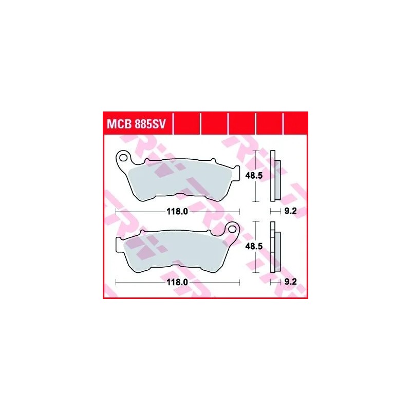 Plaquettes de Frein Frittées Série SV