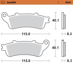 RoadPRO Sinder Brake Pad Front