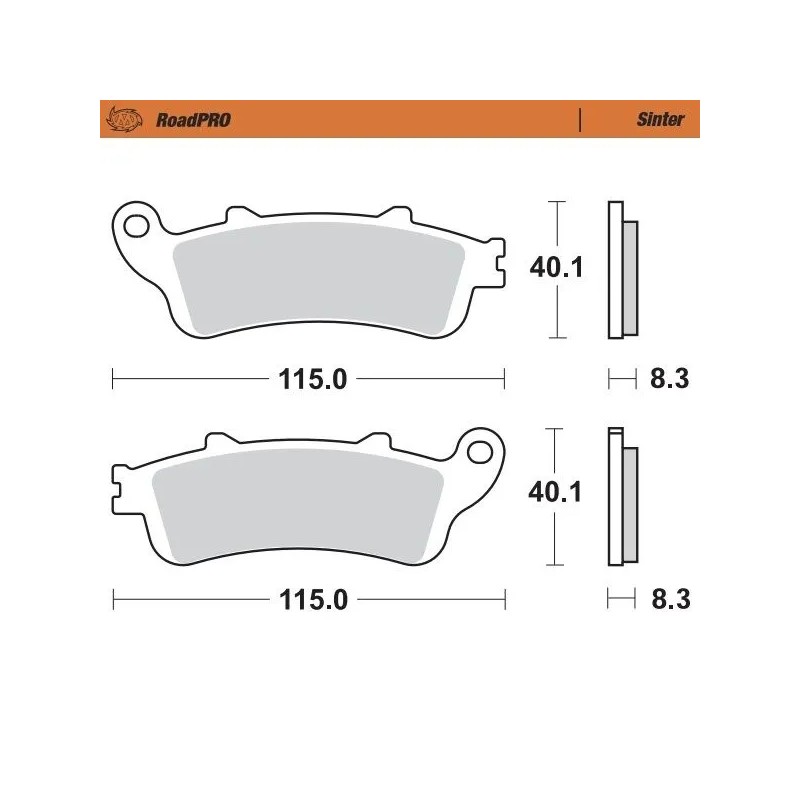 RoadPRO Sinder Brake Pad Front