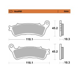 RoadPRO Sinder Brake Pad Rear