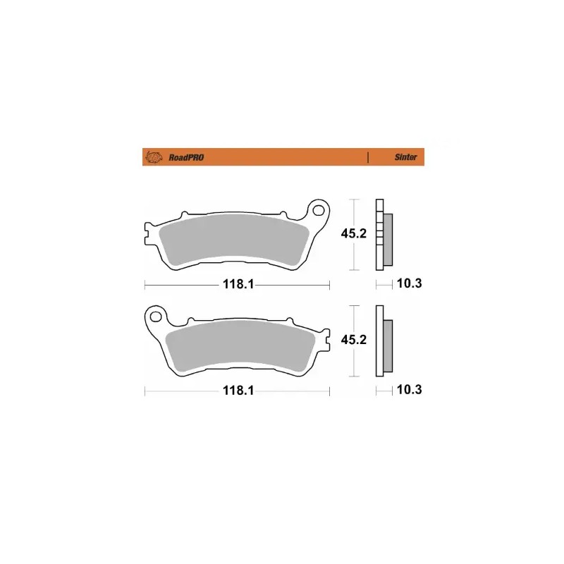 RoadPRO Sinder Brake Pad Rear