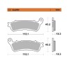 RoadPRO Sinder Brake Pad Rear