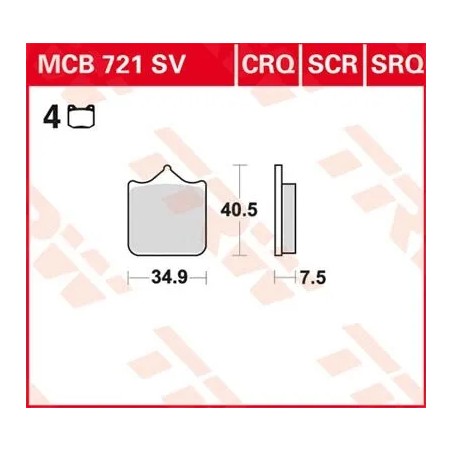 CRQ Series Carbon Race Brake Pads