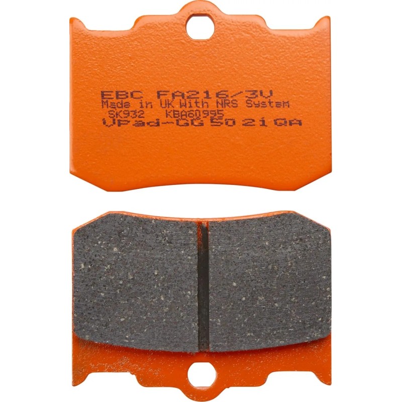 Plaquettes de Frein Semi-Sintérisées "V"