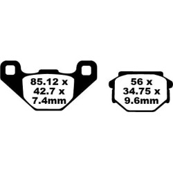 FA Series Organic Brake Pads