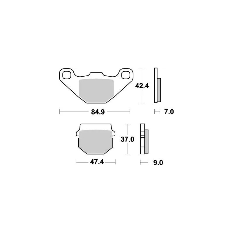 Plaquettes de frein Nitro