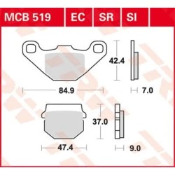 SI Series Sindered Off-Road Brake Pads
