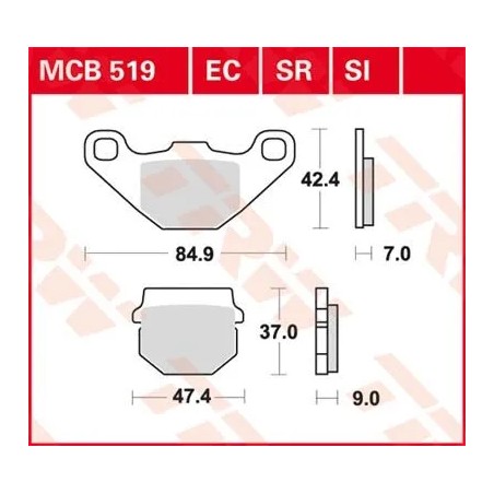 SI Series Sindered Off-Road Brake Pads