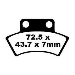 Plaquettes de frein en carbone Fusion TT Sport