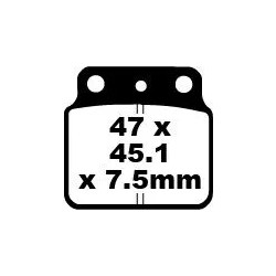 Plaquettes de frein en carbone Fusion TT Sport