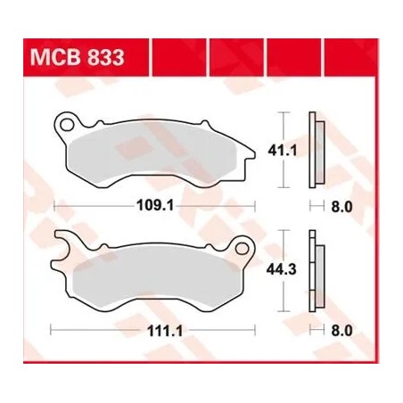 SRM Series Sindered Scooter Brake Pads