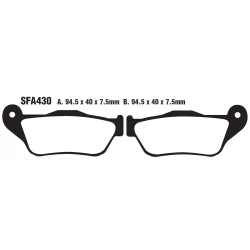 SFA Series Organic Scooter Brake Pads