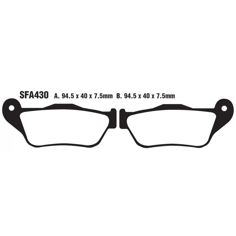 Plaquettes de frein organiques scooter série SFA