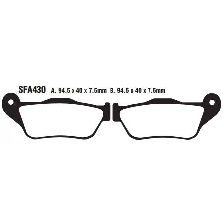 SFA Series Organic Scooter Brake Pads