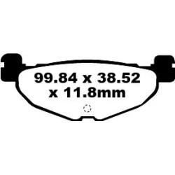 Plaquettes de frein organiques scooter série SFA