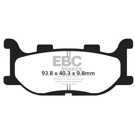 Plaquettes de frein pour scooter en carbone série SFAC