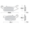 Racing Brake Pads ATV
