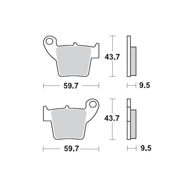 Plaquettes de frein Nitro Sport