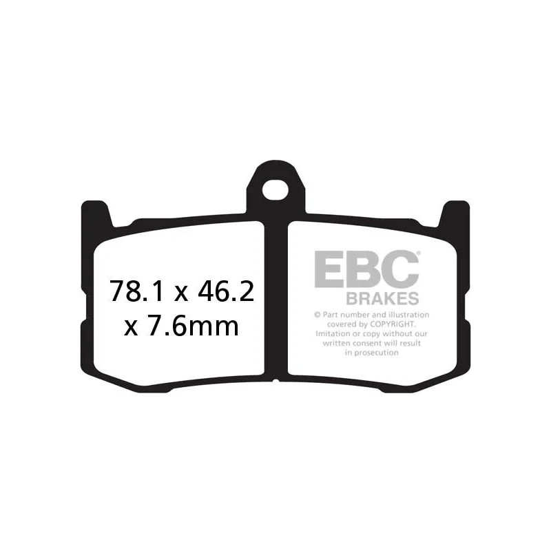 Plaquettes de frein frittées série GPFAX Race