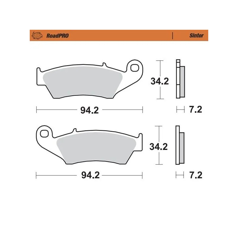 RoadPRO Sinder Brake Pad Front